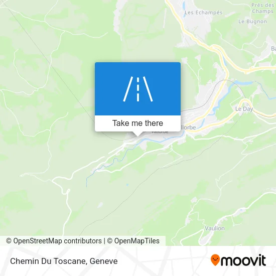 Chemin Du Toscane map