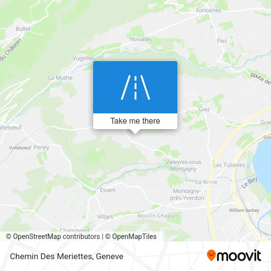Chemin Des Meriettes map