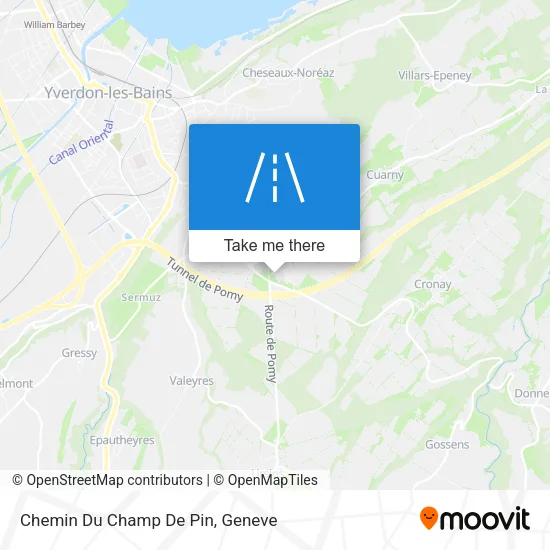 Chemin Du Champ De Pin map