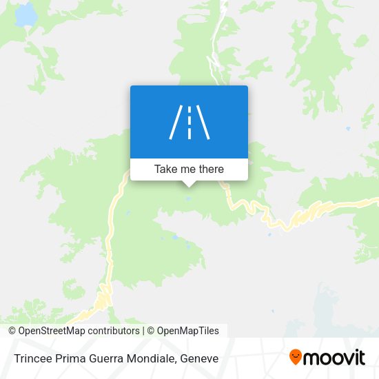 Trincee Prima Guerra Mondiale map