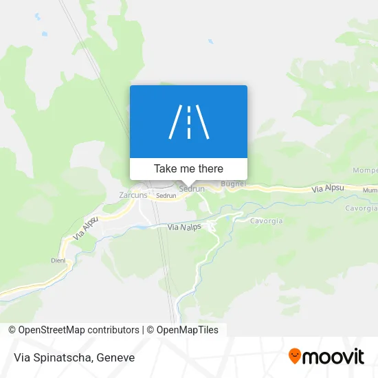 Via Spinatscha map