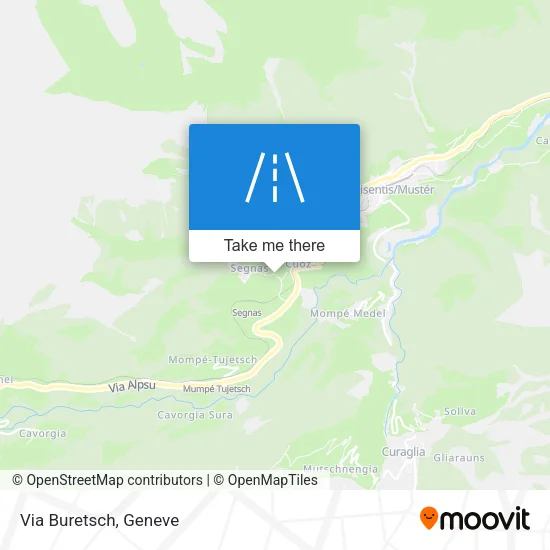 Via Buretsch map