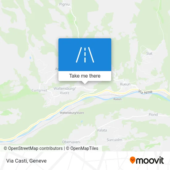 Via Casti map