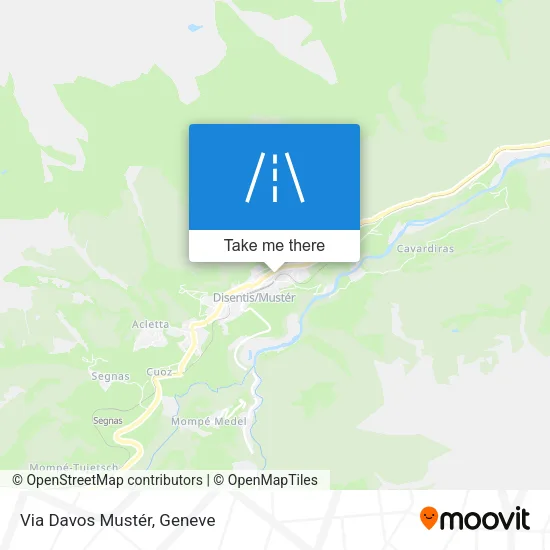 Via Davos Mustér map