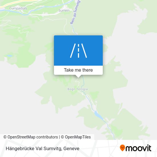Hängebrücke Val Sumvitg map
