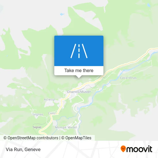 Via Run map