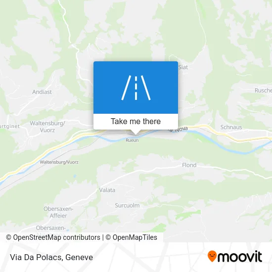 Via Da Polacs map