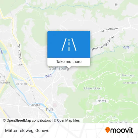 Mättenfeldweg map