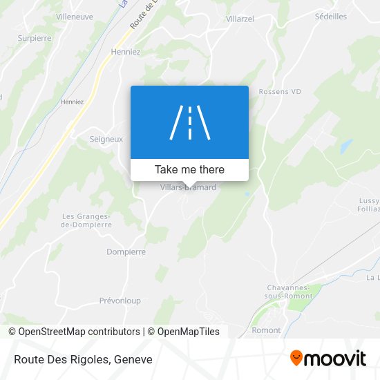 Route Des Rigoles map