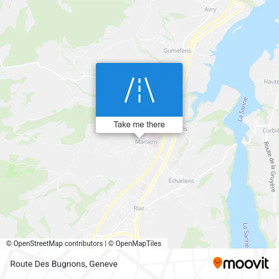 Route Des Bugnons map