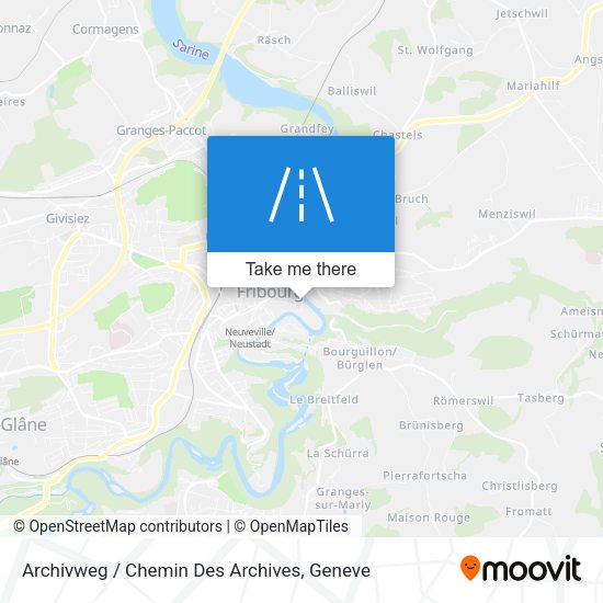 Archivweg / Chemin Des Archives map
