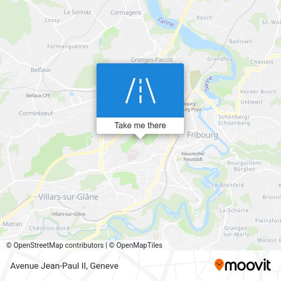 Avenue Jean-Paul II map