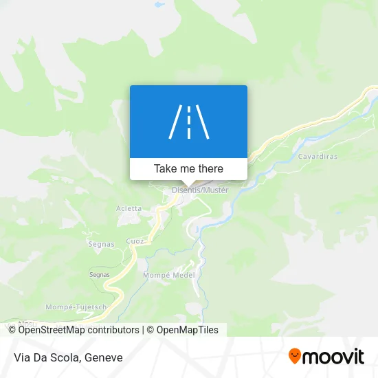 Via Da Scola map