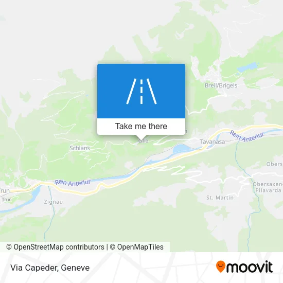 Via Capeder map