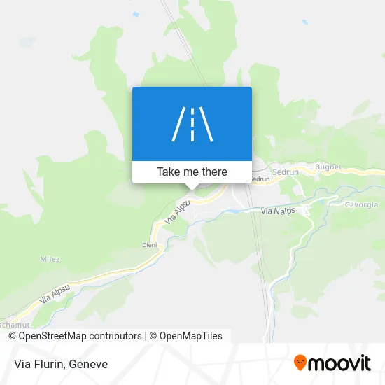 Via Flurin map