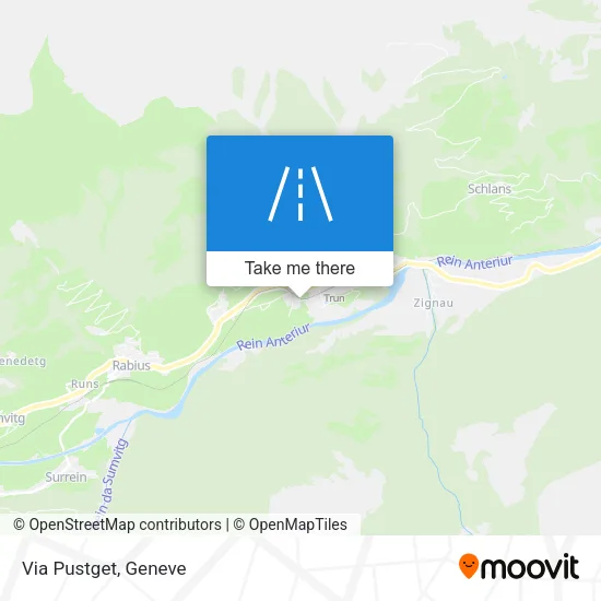 Via Pustget map
