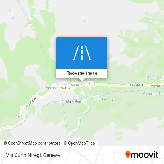 Via Curin Niregl map