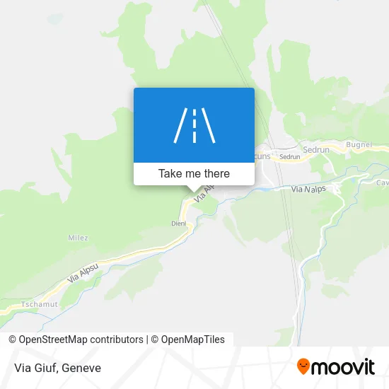 Via Giuf map