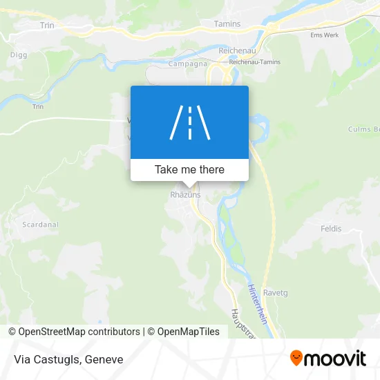 Via Castugls map