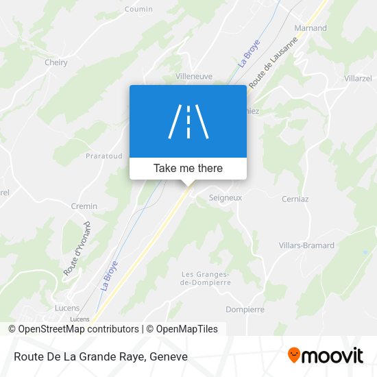 Route De La Grande Raye map