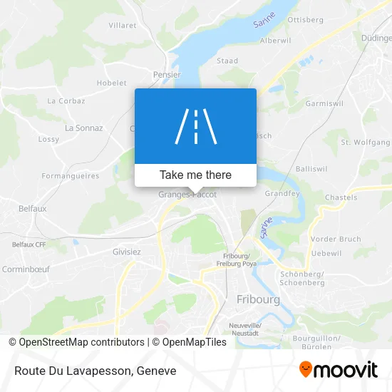 Route Du Lavapesson map