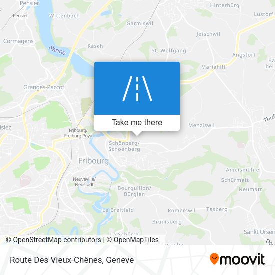 Route Des Vieux-Chênes map