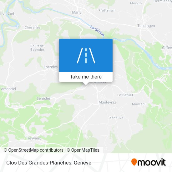 Clos Des Grandes-Planches map