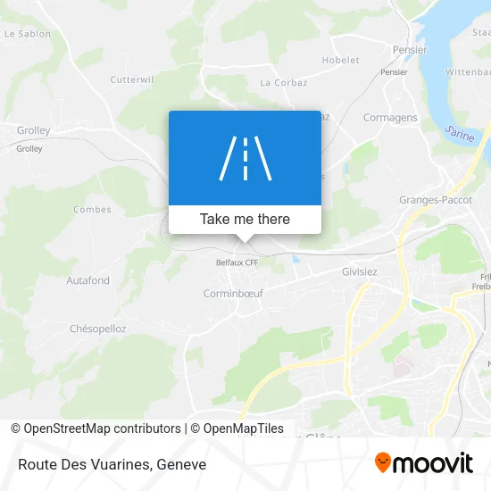 Route Des Vuarines map