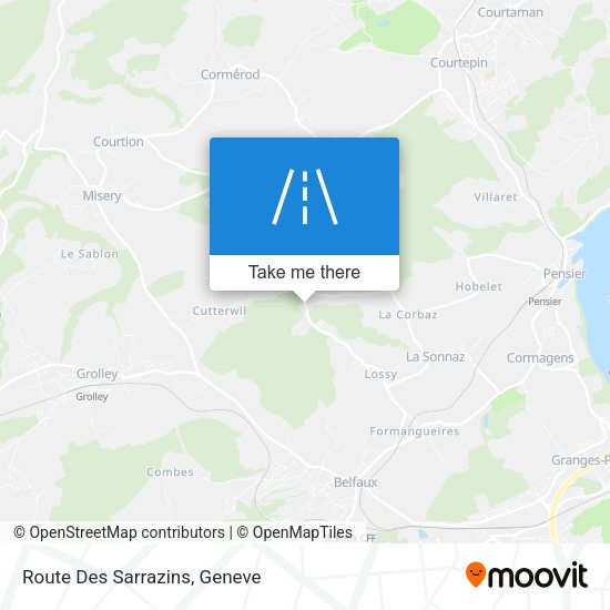 Route Des Sarrazins map