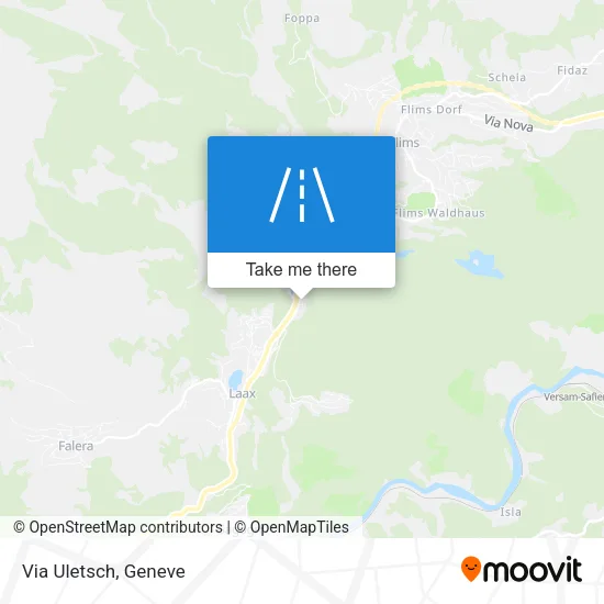 Via Uletsch map