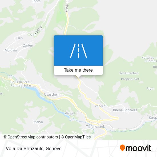 Voia Da Brinzauls map
