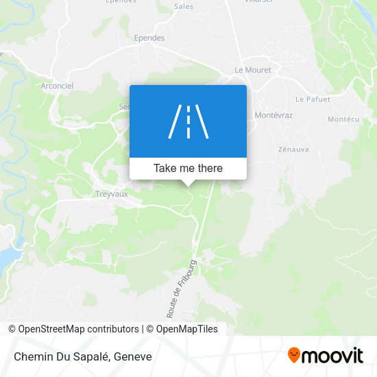 Chemin Du Sapalé map