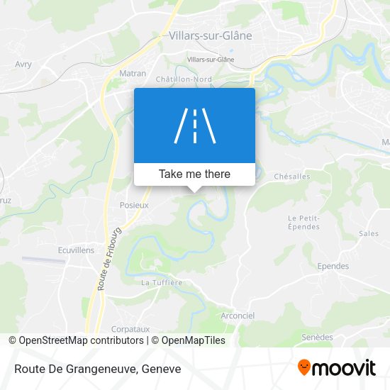 Route De Grangeneuve map