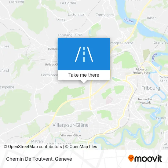 Chemin De Toutvent map
