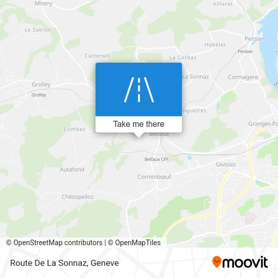 Route De La Sonnaz map