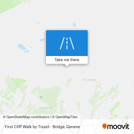 First Cliff Walk by Tissot - Bridge map
