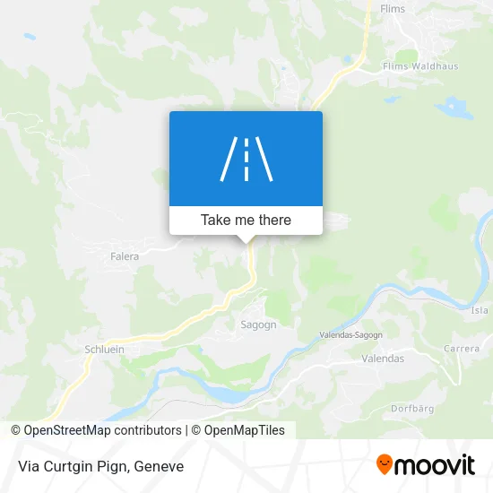 Via Curtgin Pign map