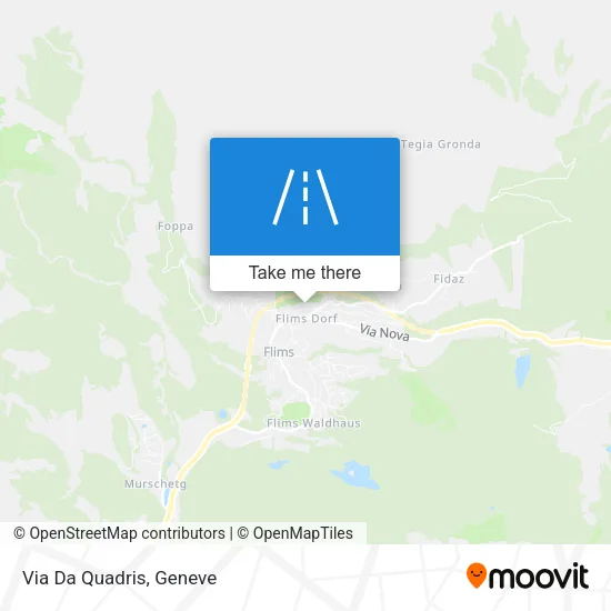 Via Da Quadris map