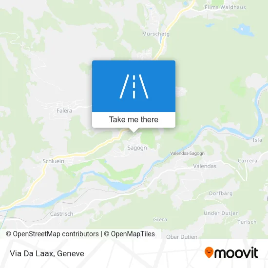 Via Da Laax map