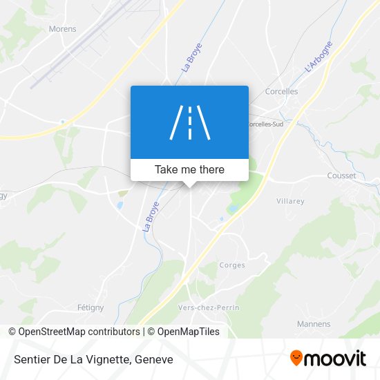 Sentier De La Vignette map