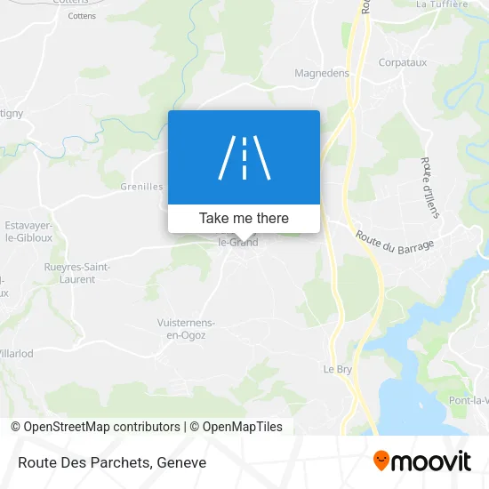Route Des Parchets map