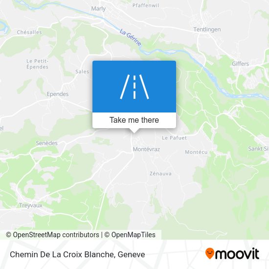 Chemin De La Croix Blanche map