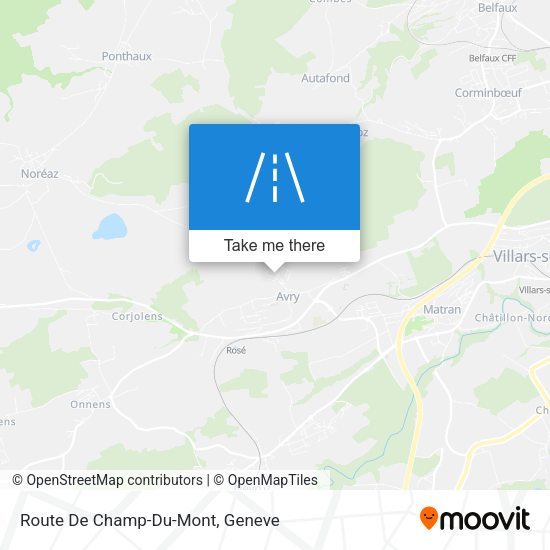 Route De Champ-Du-Mont map