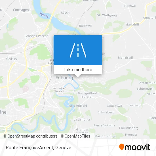 Route François-Arsent map