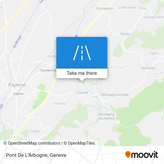 Pont De L'Arbogne map