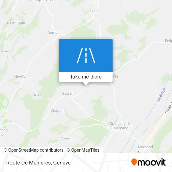 Route De Menières map