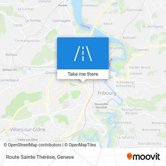 Route Sainte-Thérèse map