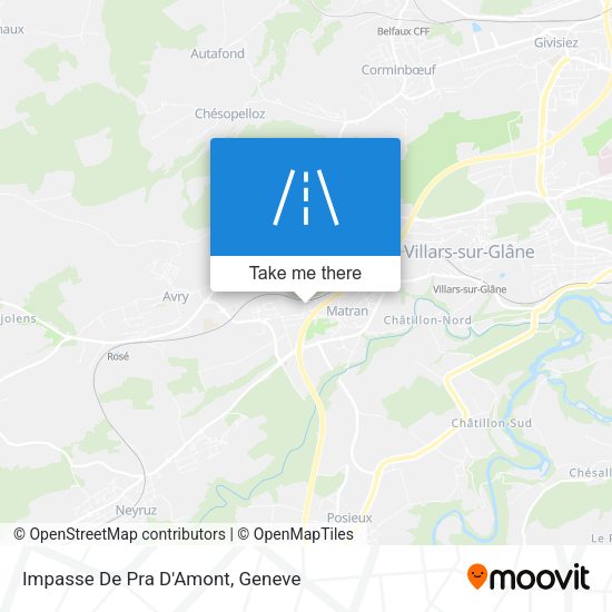 Impasse De Pra D'Amont map