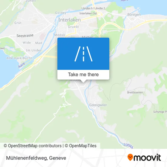 Mühlenenfeldweg map