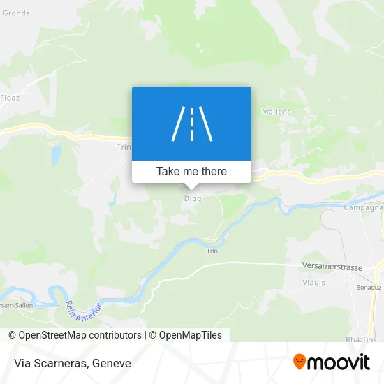 Via Scarneras map